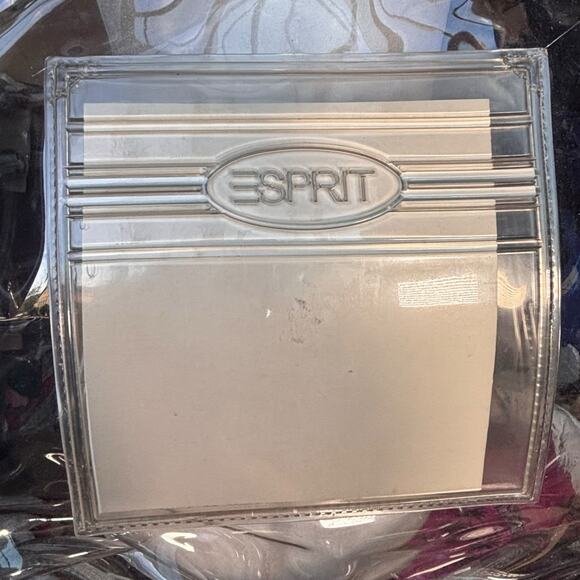 Vintage 90s Esprit Clear PVC Tote Bag Transparent Logo Purse Beach Transparent - Picture 4 of 9